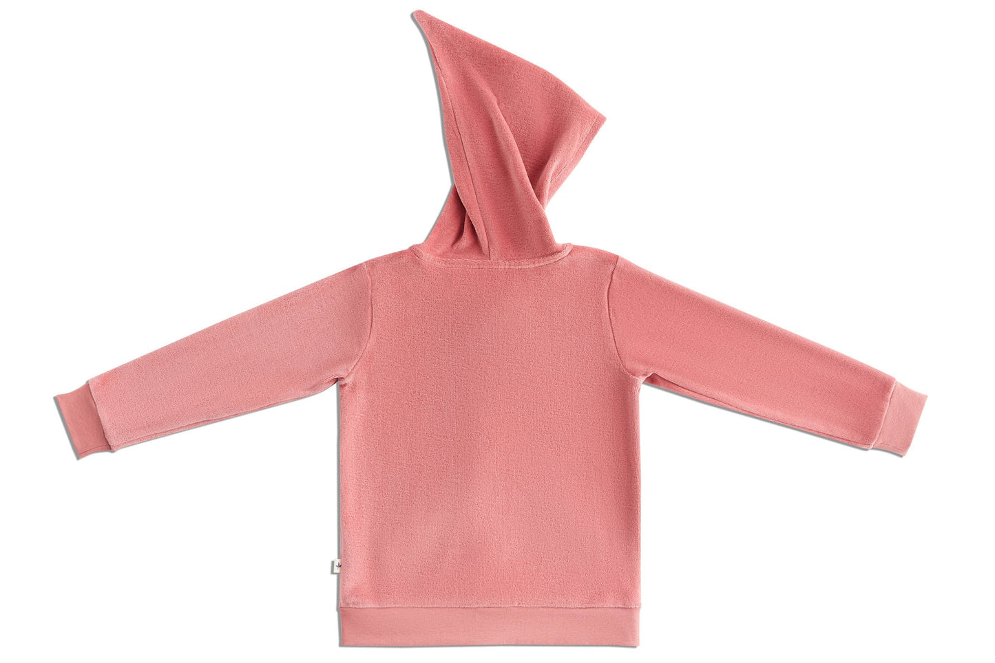 Felpa con cappuccio in ciniglia Rosa