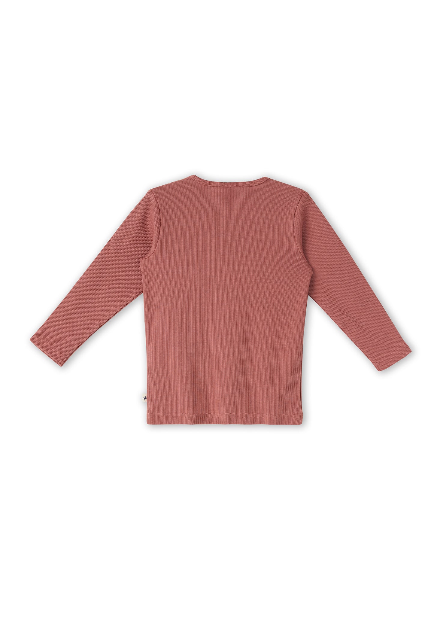 Maglietta a coste Malva Scuro