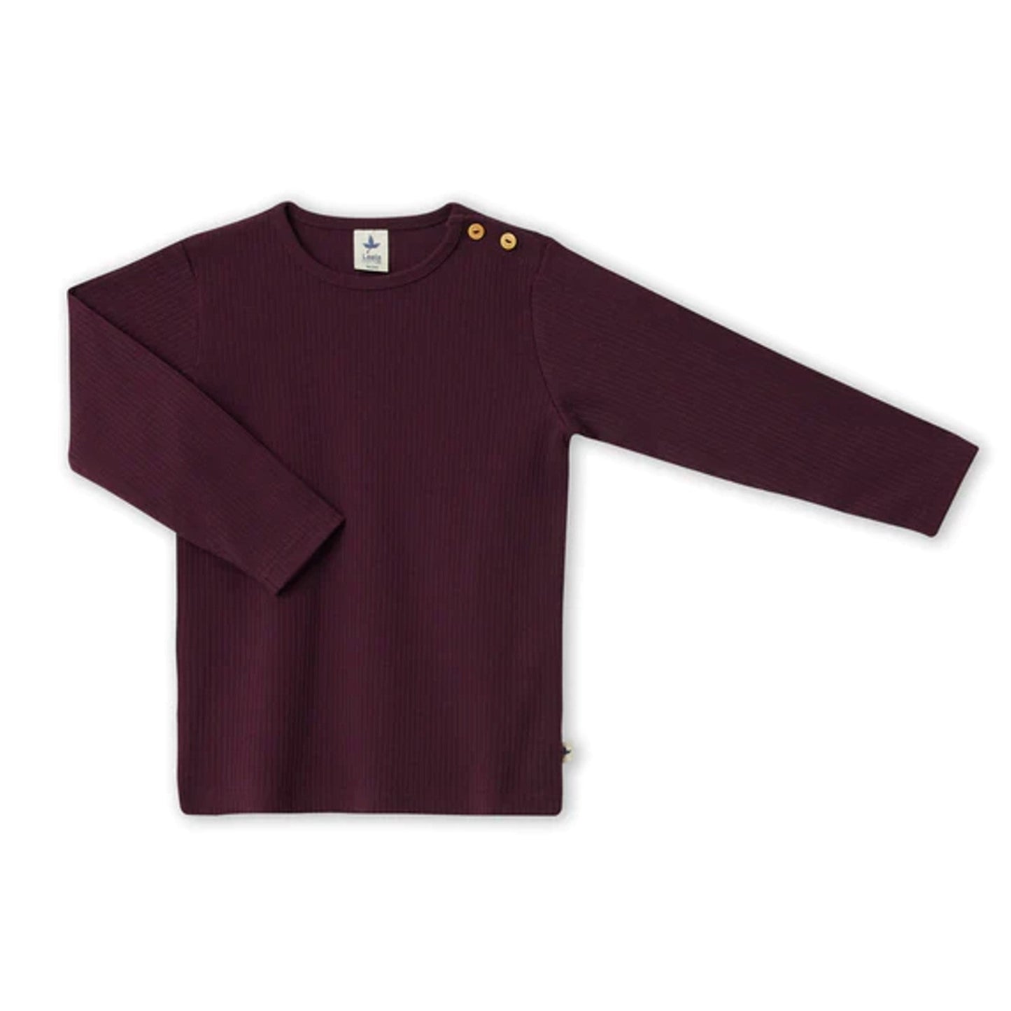 Maglietta a coste Melanzana