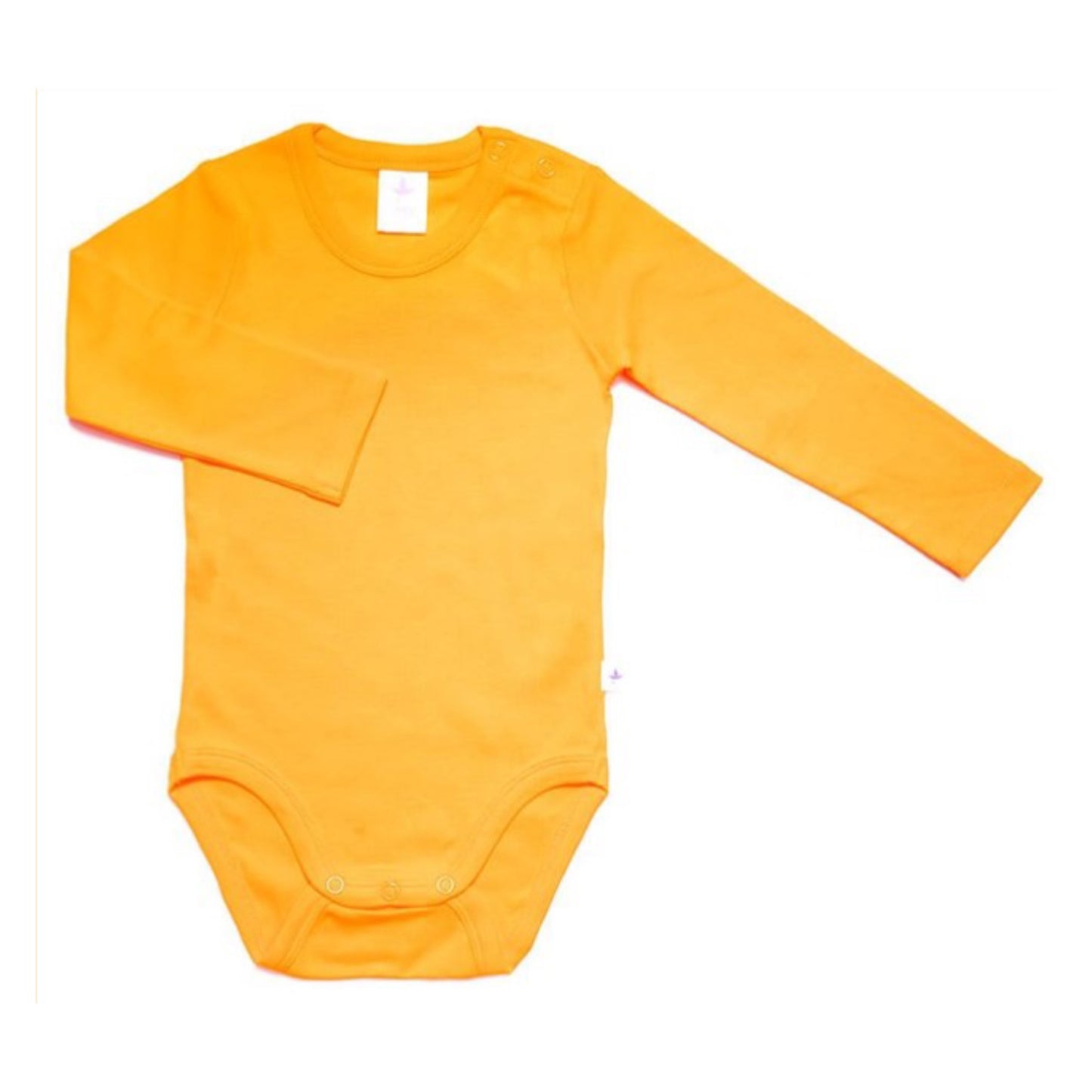 Body a maniche lunghe Cotone Organico Giallo Sole