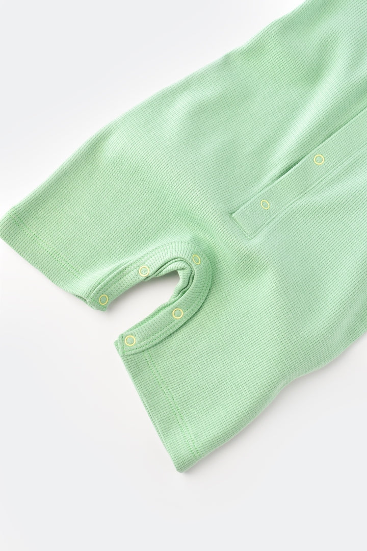 BabyCosy Waffle Romper Mint