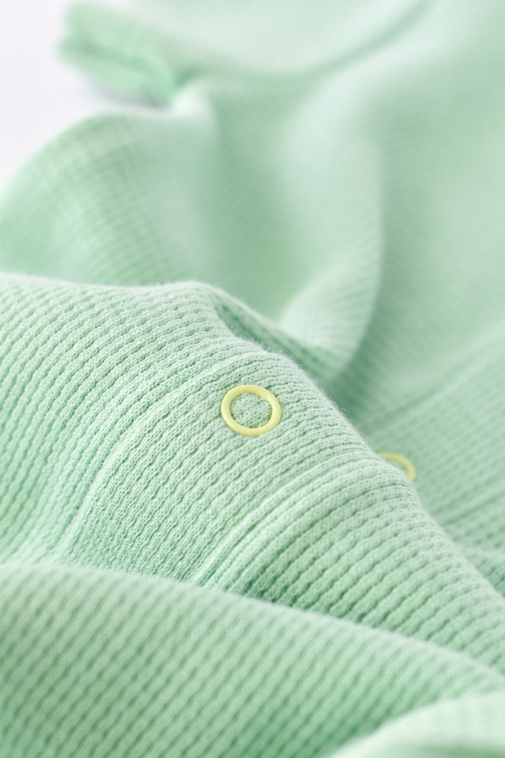 BabyCosy Waffle Romper Mint