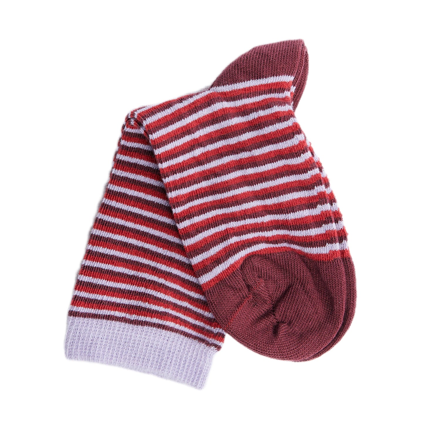 Calzini Lilla-Bordeaux Cotone Organico