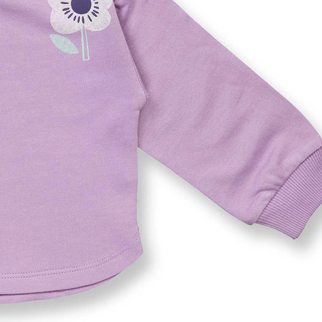 Felpa Leggera Lilla Neonato | Sense Organics
