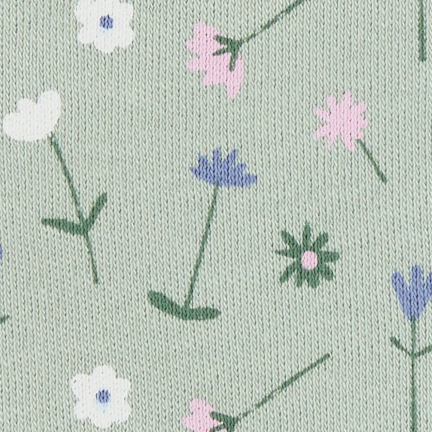 Cappellino sole reversibile fiori verdi | PIGEON ORGANICS