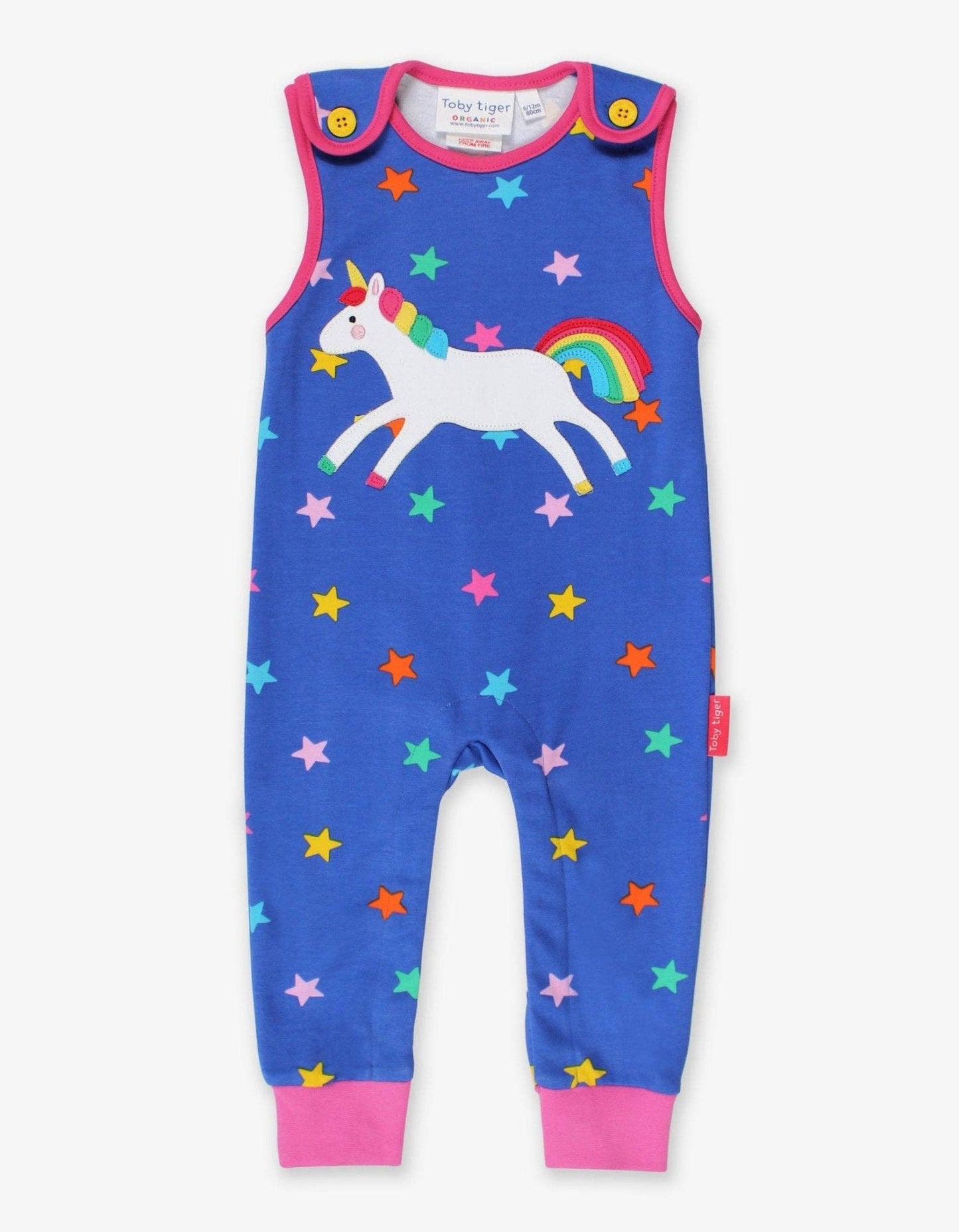 Tutina senza maniche Unicorno in cotone biologico – Toby Tiger