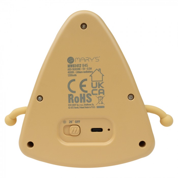 Lampada notte LED pizza ricaricabile | Mary’s