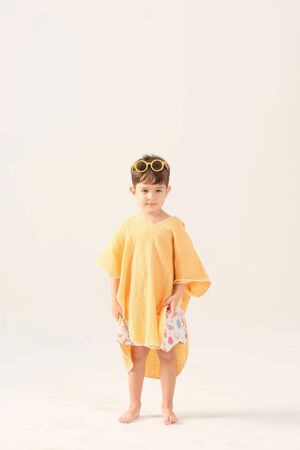 Poncho Mussola Melone | MIELA KIDS
