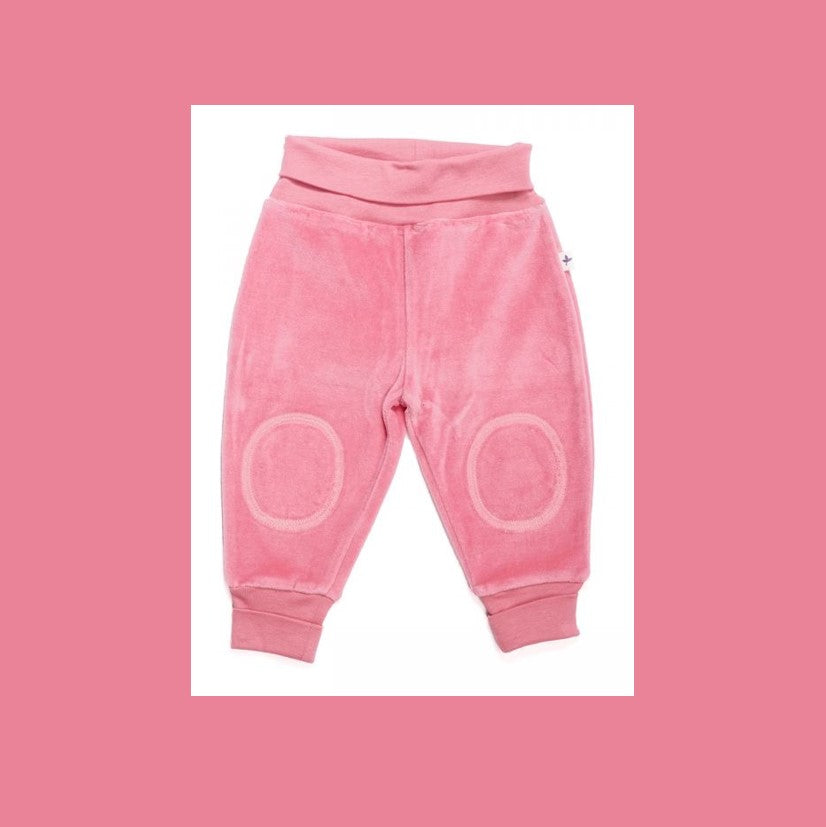 Pantaloni in Ciniglia Rosa