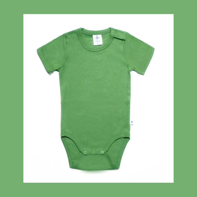 Body a maniche corte Cotone Organico Verde Foresta