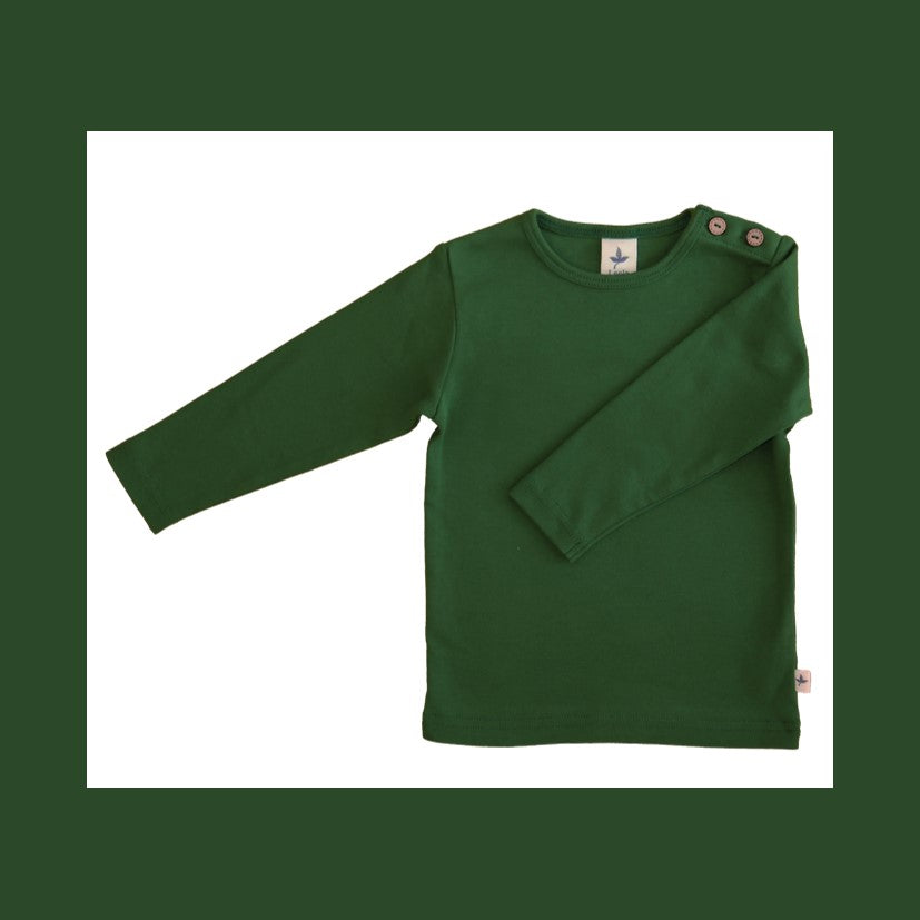 Maglietta a maniche lunghe Verde Scura