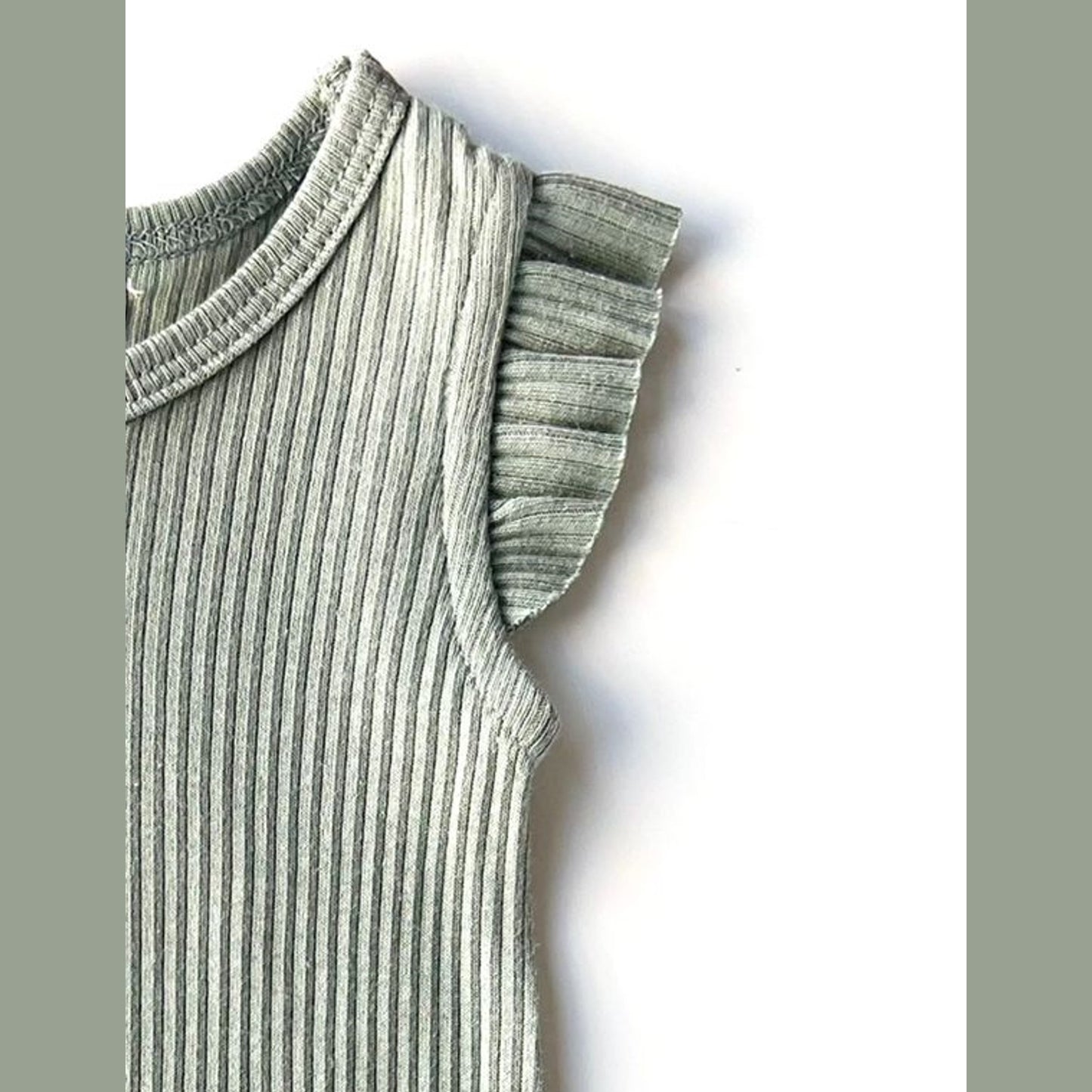 Romper Modal Bambina Verde Menta