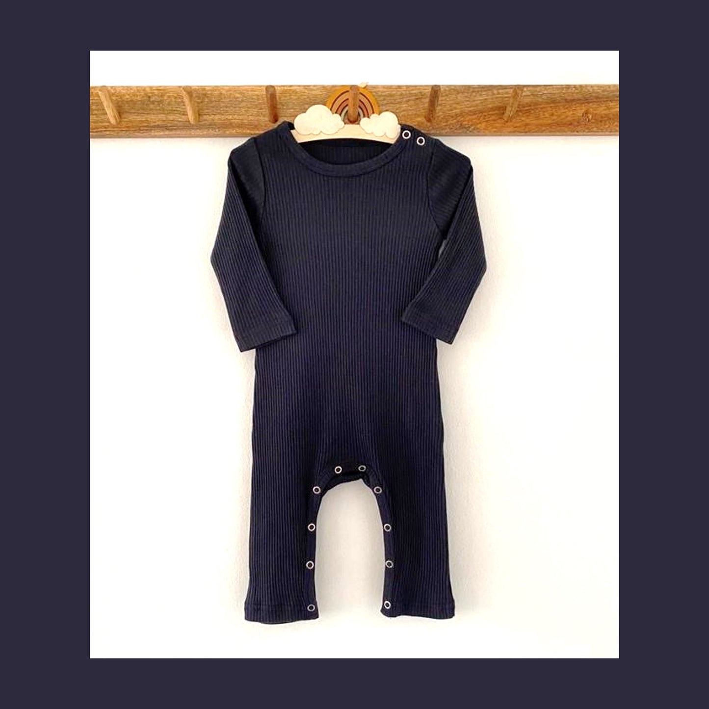 Romper Lunga Modal Blu Scuro