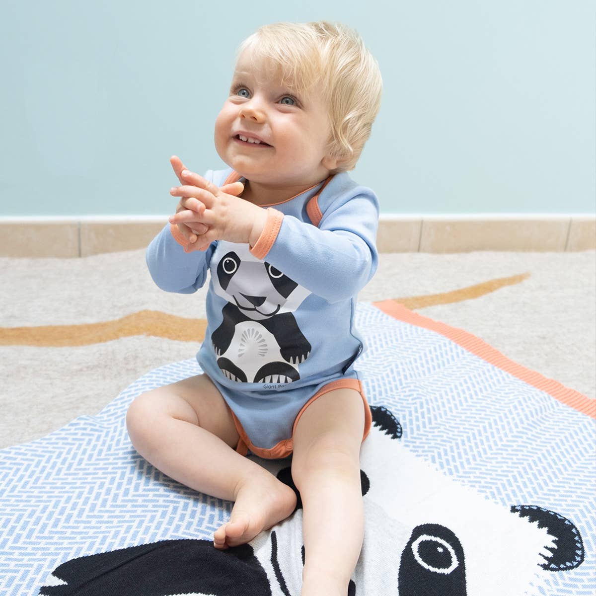 Set regalo neonato Panda in cotone biologico – Coq en Pâte