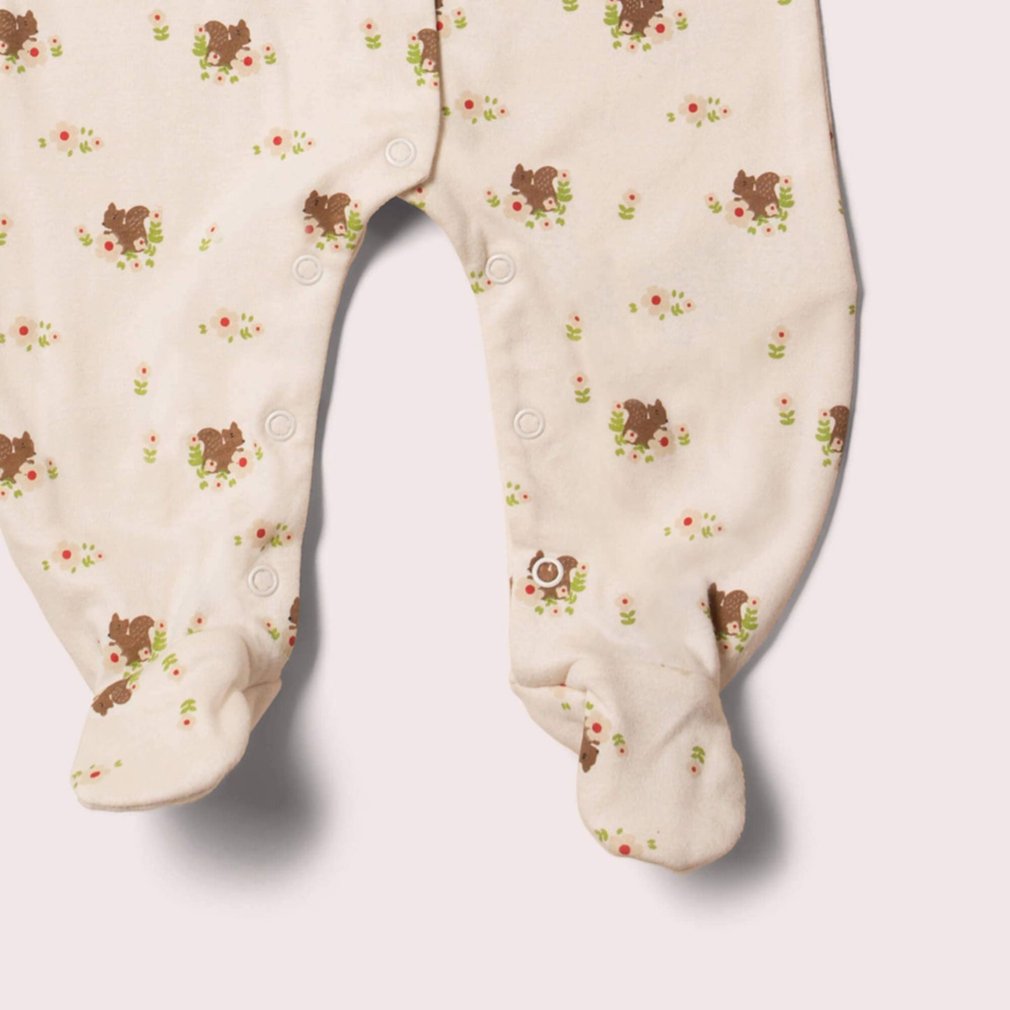 Tutina con piedini scoiattolo in cotone biologico – Little Green Radicals