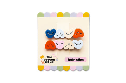 Set mollette per capelli Cuori | Cotton Cloud