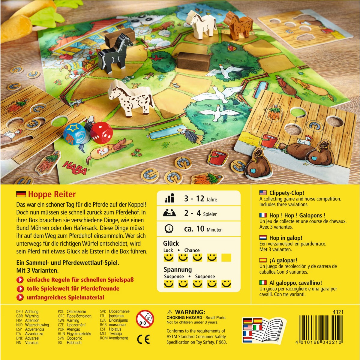 Il Gioco del Cavallo alla Stalla + 3anni | Haba