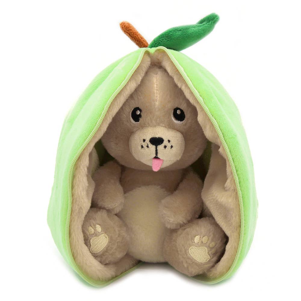 Peluche trasformabile Cane/Mela– Les Déglingos