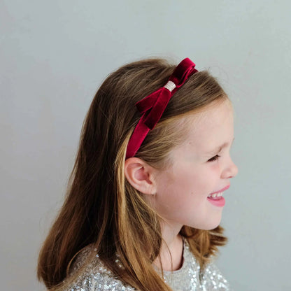 Cerchietto Velvet Bow | Mimi & Lula