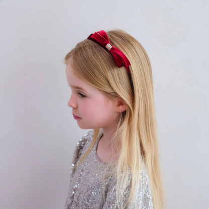 Cerchietto Velvet Bow | Mimi & Lula