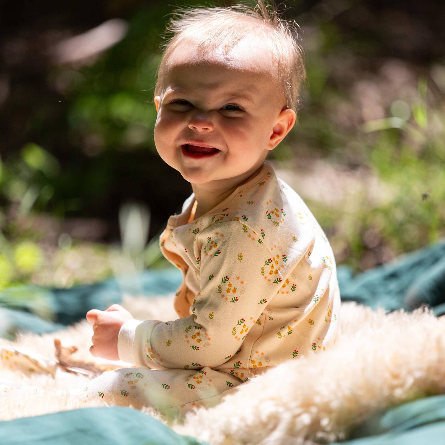 Tutina con piedini scoiattolo in cotone biologico – Little Green Radicals