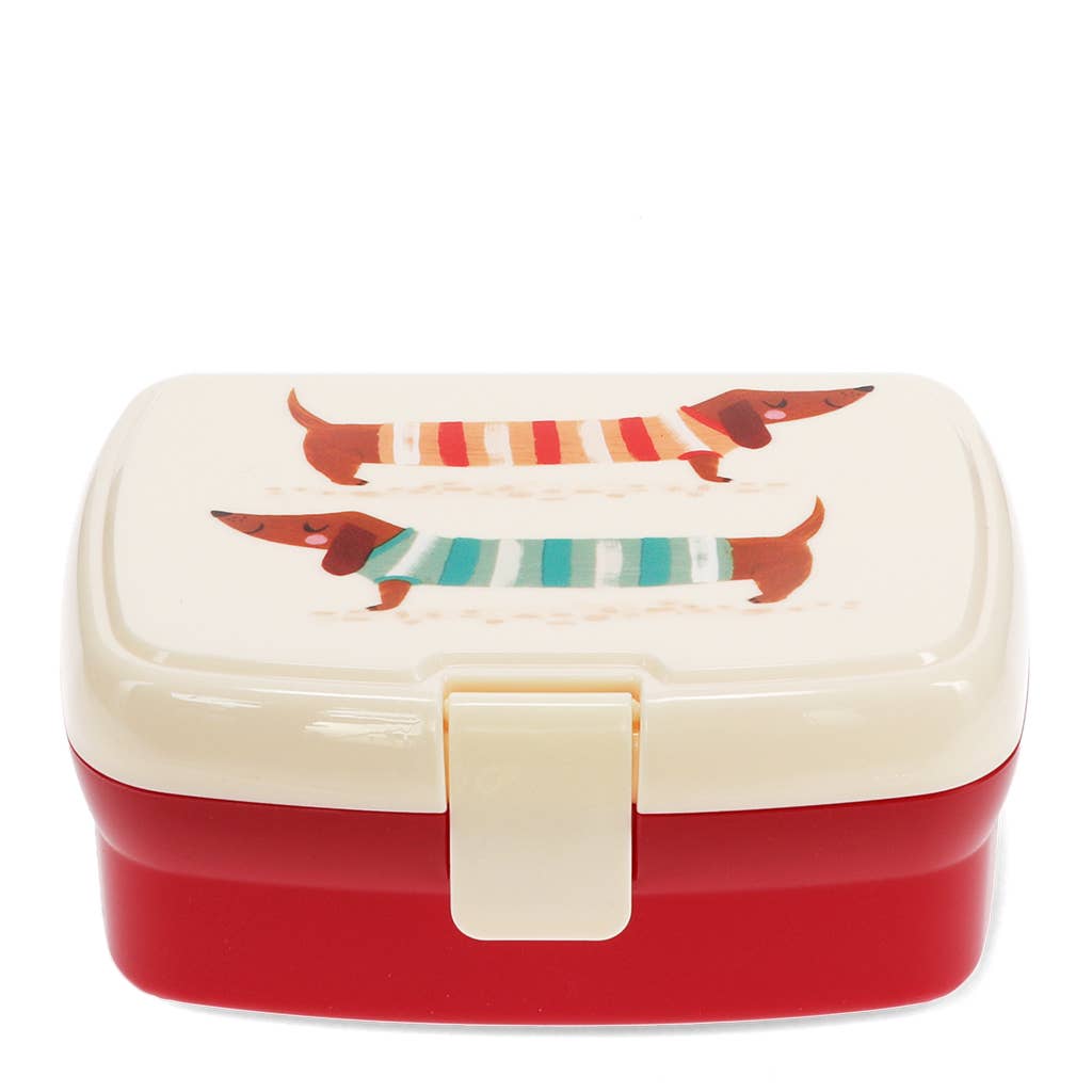 Lunch box bambini con scomparti e vassoio removibile bassotto | Rex London