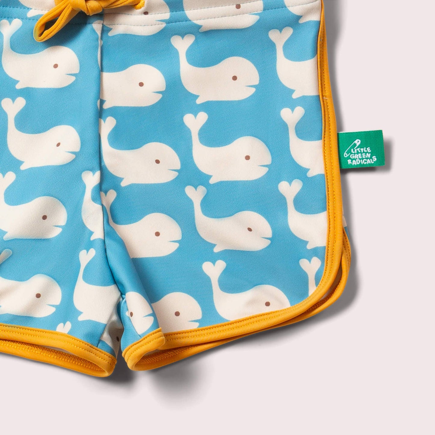 Pantaloncini da bagno Balene Bianche UPF 50+ | Little Green Radicals