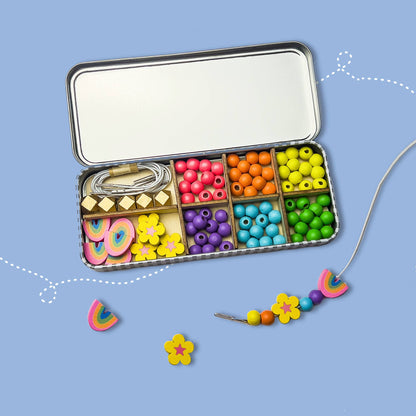 Kit creativo braccialetti in legno Rainbow  – Cotton Twist