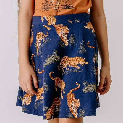 Gonna Tigri e Leopardi in cotone biologico – Walkiddy