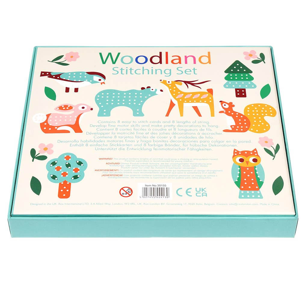 Set creativo da cucito senza ago – Woodland | Rex London