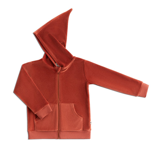 Felpa con cappuccio in ciniglia Tabasco