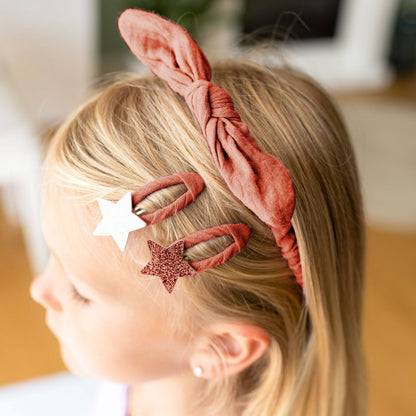 Set accessori capelli in mussola Corallo – Papierdrachen
