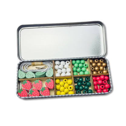 Kit creativo braccialetti in legno Strawberry– Cotton Twist