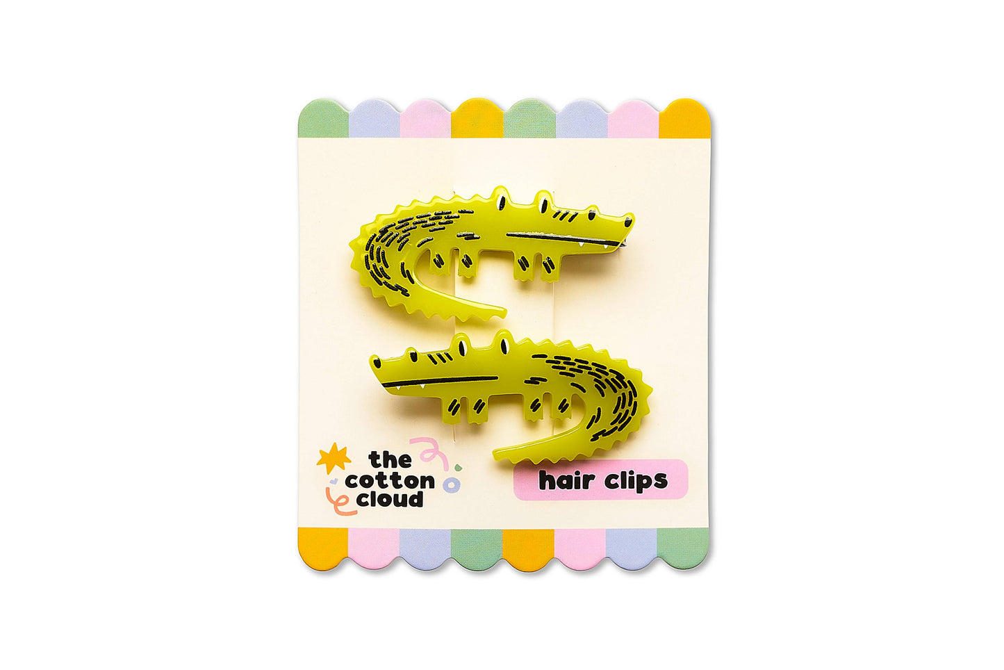 Set mollette per capelli Croc | Cotton Cloud