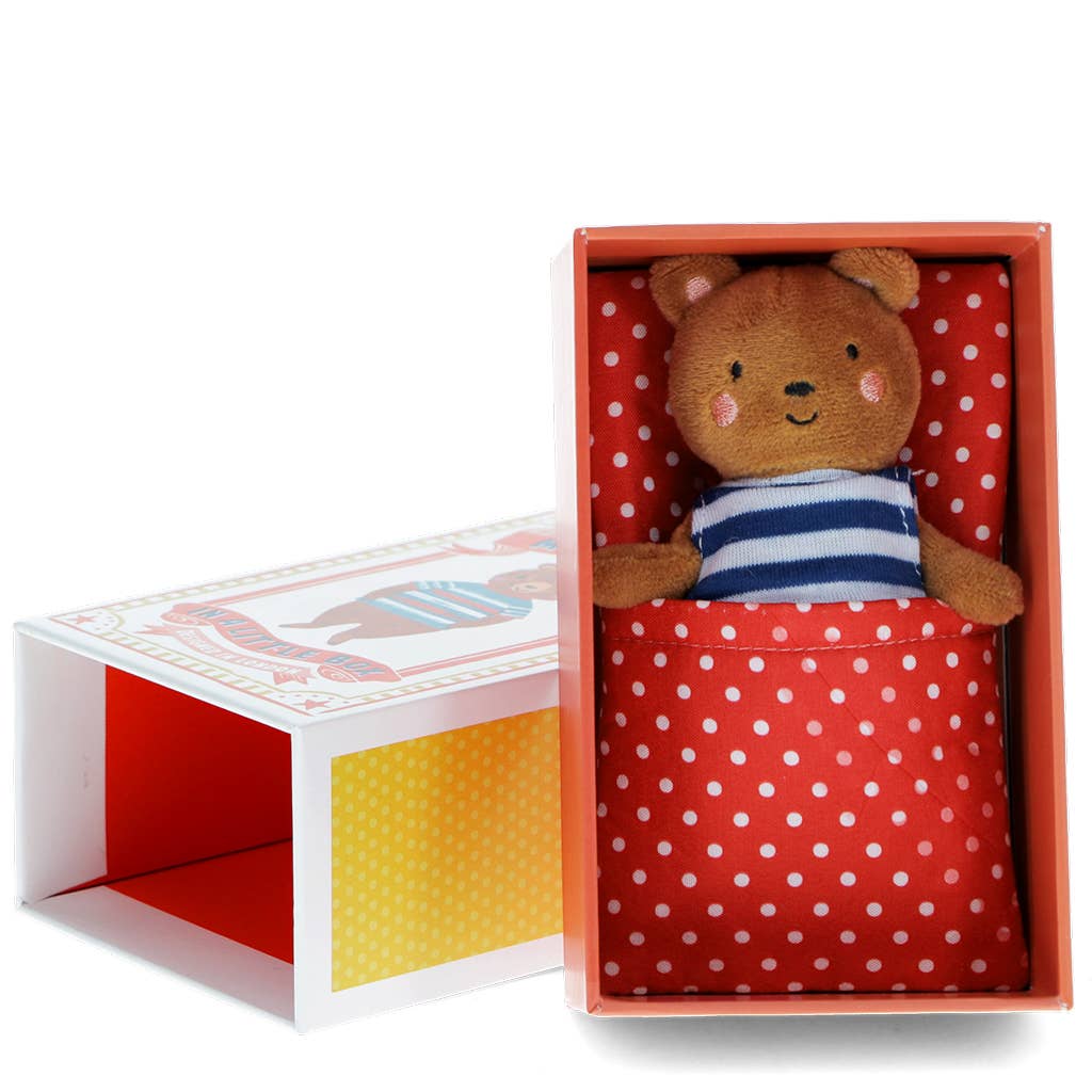 Mini peluche orsetto in una scatola | Rex London
