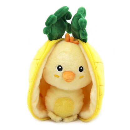 Peluche trasformabile Pulcino/Ananas– Les Déglingos