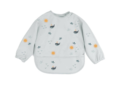 Bavaglino Impermeabile a Maniche Lunghe Balena | COTTON CLOUD