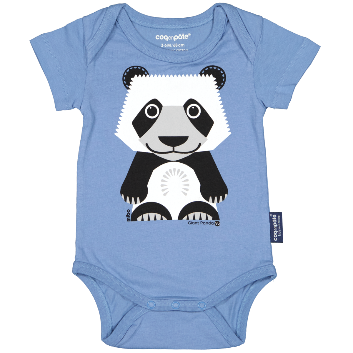 Body Panda in cotone biologico – Coq en Pâte