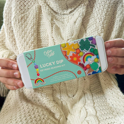 Kit creativo portachiavi in legno LUCKY DIP – Cotton Twist