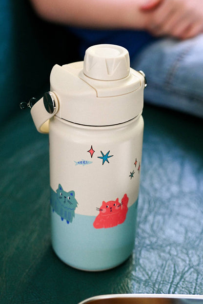 Borraccia termica in acciaio inossidabile 420ml Cats | Cotton Cloud