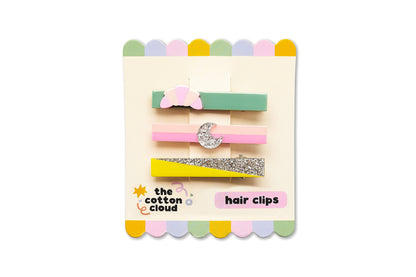 Set mollette per capelli Glitter | Cotton Cloud