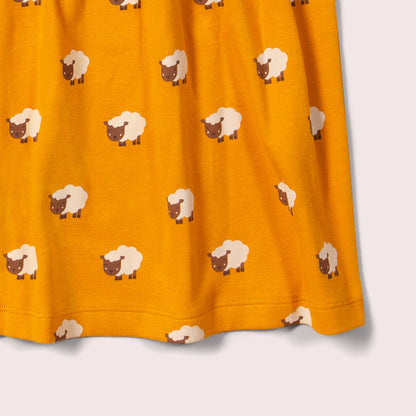 Abito Giallo Pecorelle in cotone biologico - Little Green Radicals