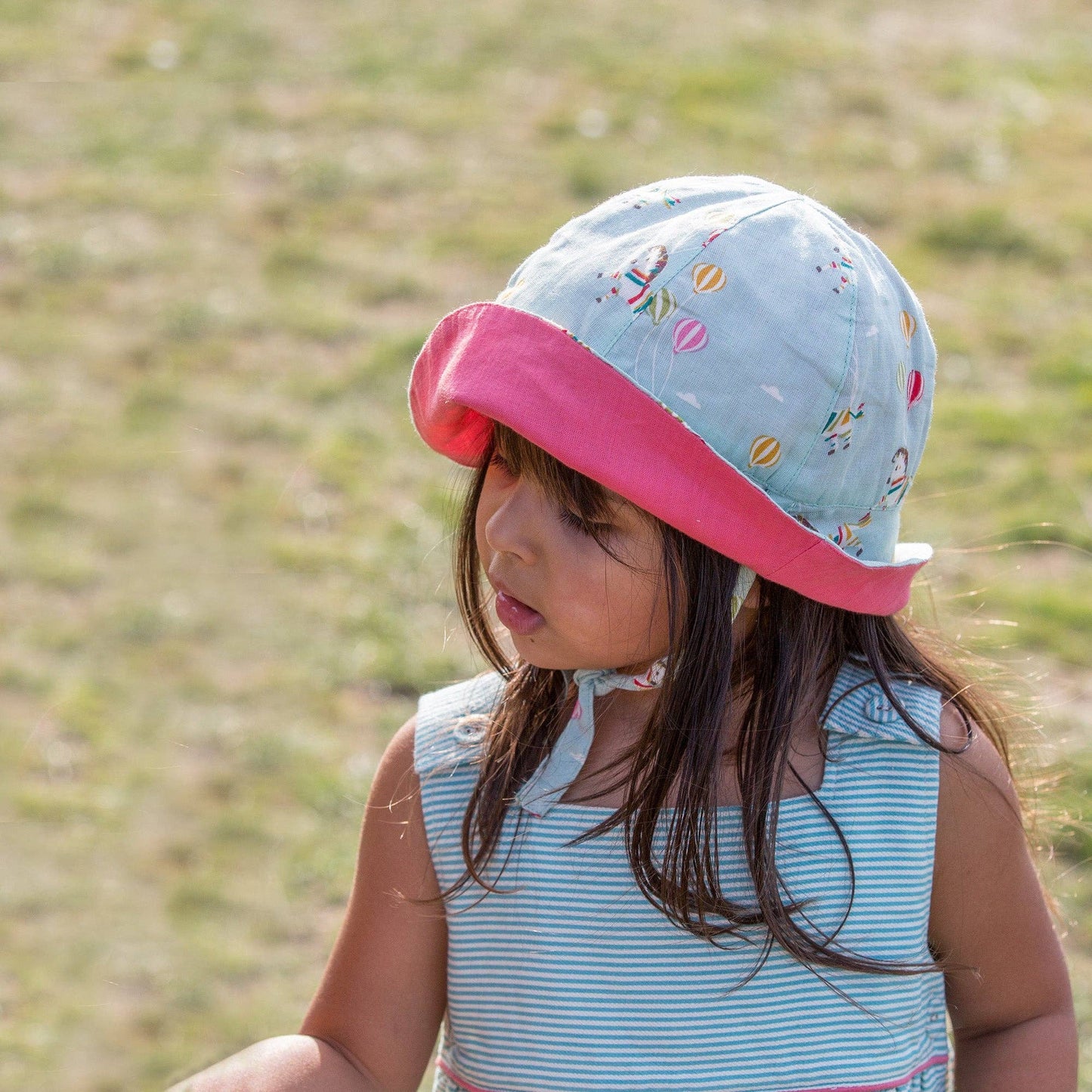 Cappello da sole reversibile cavallo | Little Green Radicals