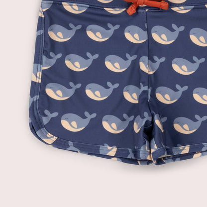 Pantaloncini da bagno Balene Blu UPF 50+ | Little Green Radicals