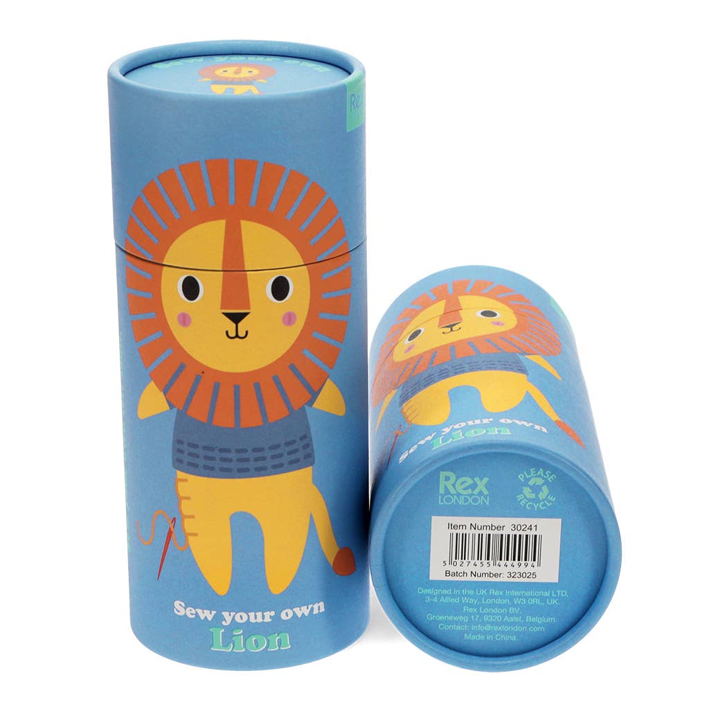 Kit creativo da cucito – Crea il tuo leone | Rex London