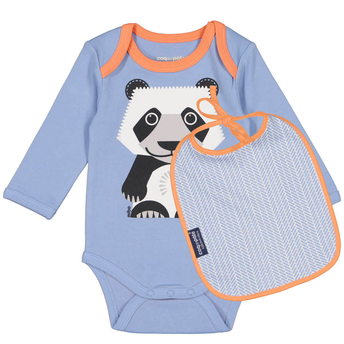 Set regalo neonato Panda in cotone biologico – Coq en Pâte