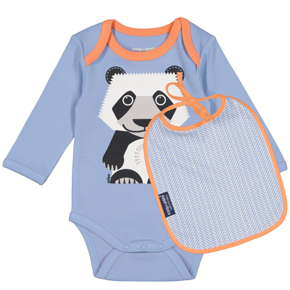 Set regalo neonato Panda in cotone biologico – Coq en Pâte