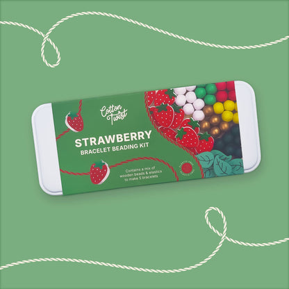 Kit creativo braccialetti in legno Strawberry– Cotton Twist