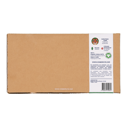 Set regalo neonato Tigre in cotone biologico – Coq en Pâte
