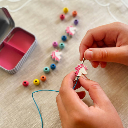 Mini kit creativo braccialetto in legno Unicorno- Cotton Twist